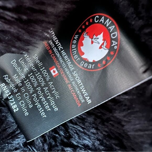 CANADA Weather Gear Black Beanie Unisex One Size EUC - Picture 2 of 6